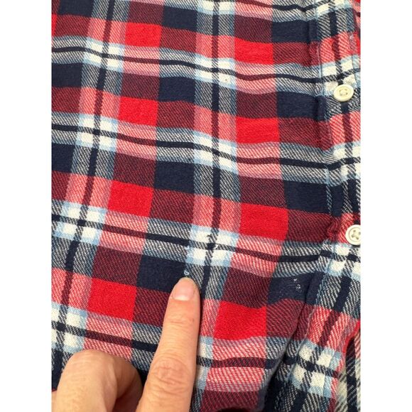 Denim and Supply Women Thin Flannel Boyfriend Button Down Plaid Fall Small - Picture 10 of 14